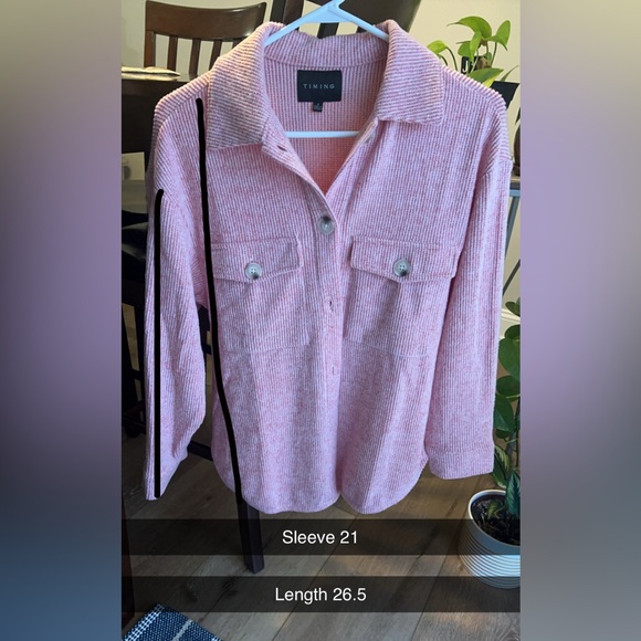 Small, Pink Shacket. - Picture 3 of 9